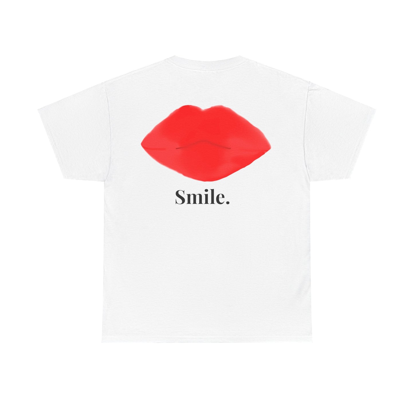 SMILE WHITE T-SHIRT.